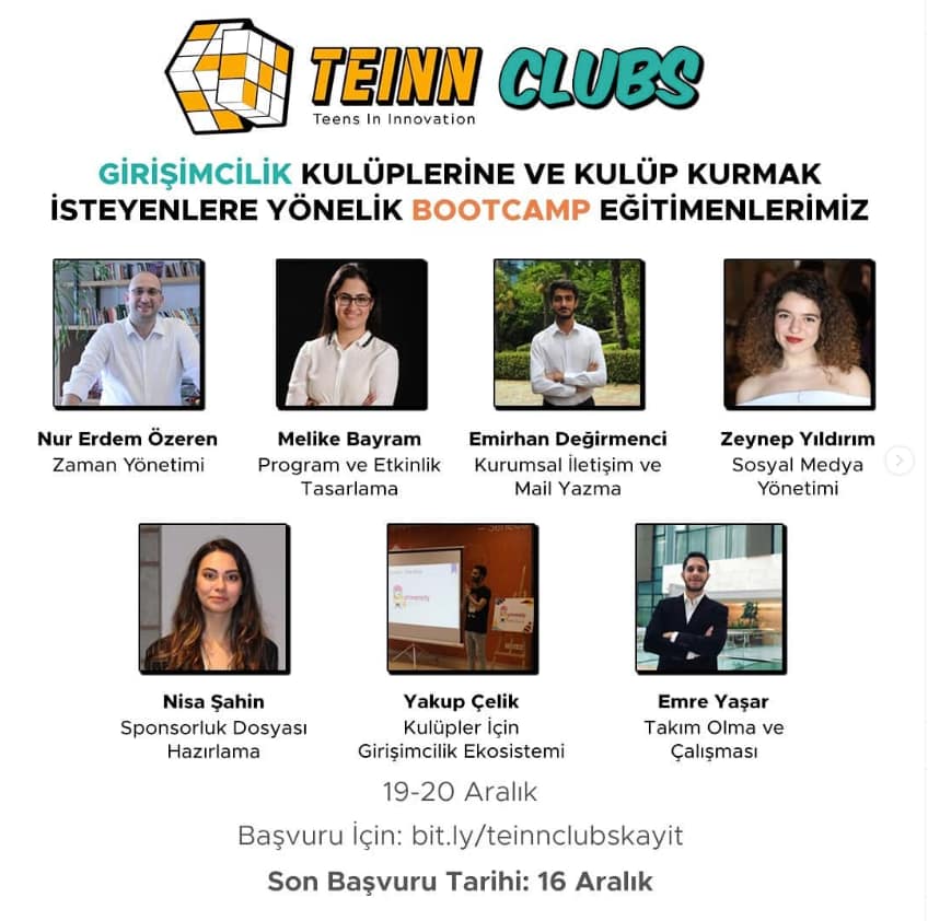 TEINN Clubs Bootcamp #1 | Aralık 2020
