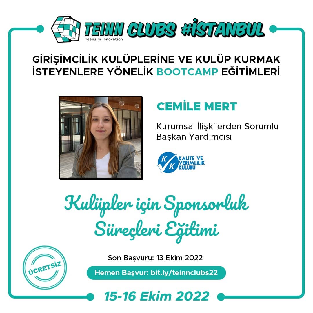 Cemile Mert | TEINN Clubs Bootcamp #İstanbul Eğitmenleri